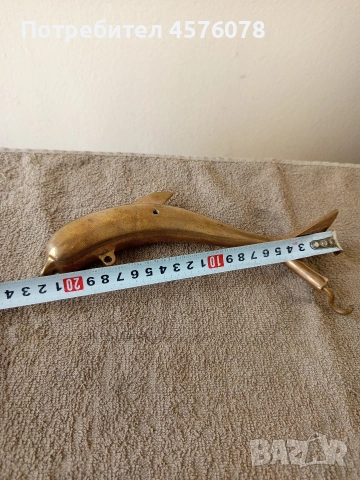 бронзова фигура " делфин" и две кашпи, снимка 2 - Декорация за дома - 53888659