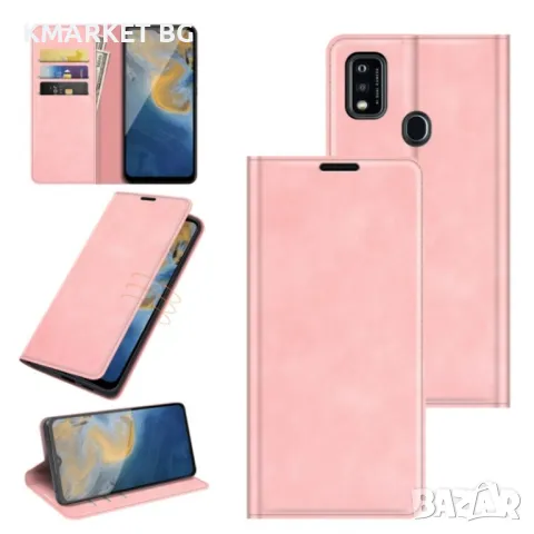 ZTE Blade A51 Retro-skin Magnetic Кожен Калъф и Протектор, снимка 3 - Калъфи, кейсове - 48627582