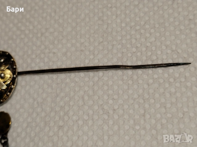 КРАСИВА ВЪЗРОЖДЕНСКА ИГЛА ЗА КОСА ХIX ВЕК, снимка 10 - Други ценни предмети - 53432608