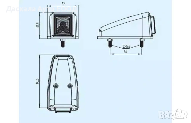 1бр. ЛЕД LED габарити за ъгъл покрив 12-24 волта 3 цвята , Полша, снимка 6 - Аксесоари и консумативи - 53655685