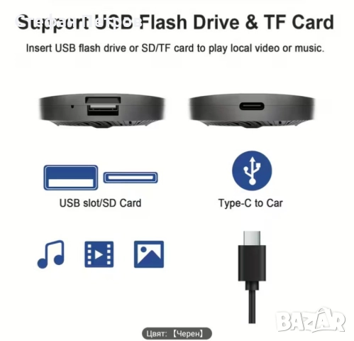 Ai Box Безжичен адаптер Carplay и Android Auto 3 в 1, снимка 10 - Аксесоари и консумативи - 52518120