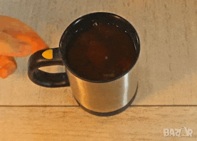 Саморазбъркваща се  термо чаша за капучино кафе чай или горещ шоколад. Работи с 2 AA батерии (не са , снимка 4 - Чаши - 45697084