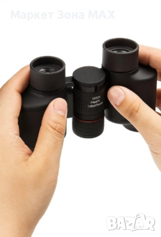 Компактен бинокъл, 10x24 Гаранция 12 месеца, снимка 3 - Екипировка - 53459411