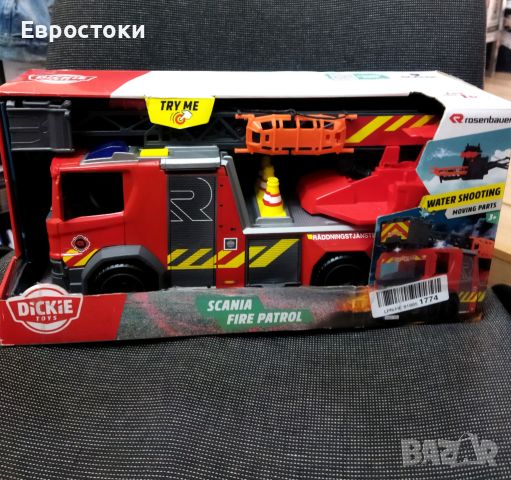 Пожарна кола Majorette Dickie Toys с водна помпа, снимка 5 - Коли, камиони, мотори, писти - 45268453