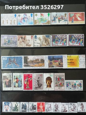 Колекции от пощенски марки на тема Изкуство, снимка 5 - Филателия - 46389524