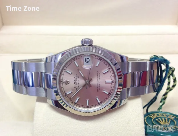 Rolex Datejust 36mm Steel Pink Dial Automatic Дамски Различни Варианти, снимка 4 - Дамски - 48183173