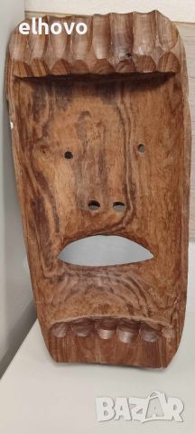 Стара дървена маска#1, снимка 3 - Антикварни и старинни предмети - 45521928