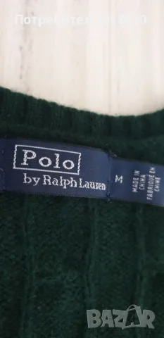 POLO Ralph Lauren Cable Wool / Cashmere V - Neck Womens Size M НОВО! ОРИГИНАЛ! Дамски Пуловер!, снимка 14 - Блузи с дълъг ръкав и пуловери - 48071040