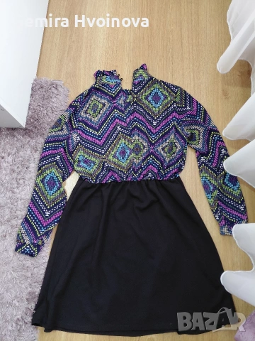 Дамска цветна рокля