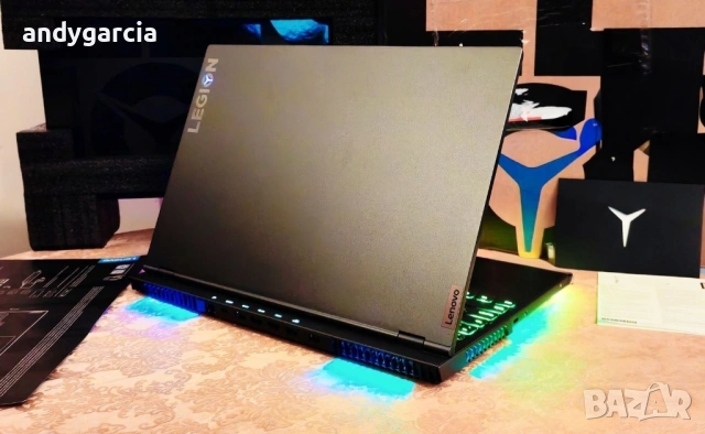 NVIDIA RTX 3080 16GB GDDR6/Intel Core i7-11800H/16GB RAM/1TB SSD/16 WQXGA 165Hz IPS/Lenovo Legion 7, снимка 2 - Лаптопи за игри - 54236623