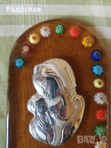италианска икона Murano glass , снимка 3 - Икони - 50418852