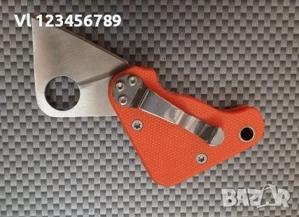 Мини джобно ножче с клипс за колан дизайн тип Spyderco 20х80, снимка 3 - Ножове - 47600501