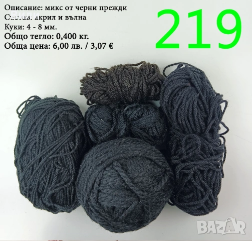 Евтини прежди в малки количества - нови и остатъци , снимка 11 - Други - 52042403