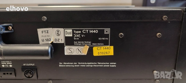 Стерео тунер Dual CT1440#2, снимка 7 - Ресийвъри, усилватели, смесителни пултове - 53334478