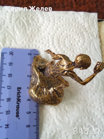 Бронзова фигурка на Ам-гъл 42975, снимка 6 - Колекции - 54173025