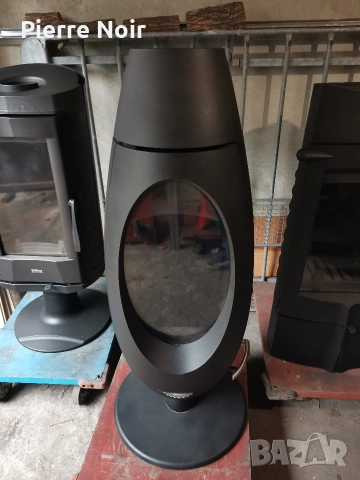 Дизайнерска чугунена печка / камина на дърва , снимка 3 - Отоплителни печки - 48199722