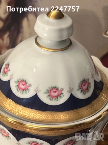 Чайник порцелан Winterling с 24 К, снимка 4 - Антикварни и старинни предмети - 54109512