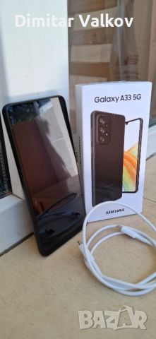 Смартфон Samsung Galaxy A33, 5G, Dual Sim, 128GB, 6GB RAM, Black, снимка 1 - Samsung - 46536959