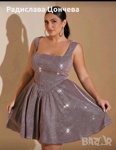 Бляскава рокля , снимка 5 - Рокли - 52866703