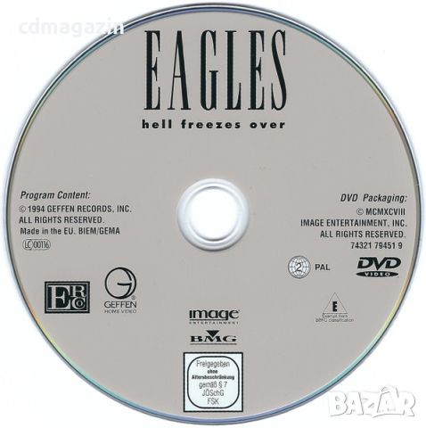 DVD Eagles ‎– Hell Freezes Over, снимка 3 - DVD дискове - 46342597