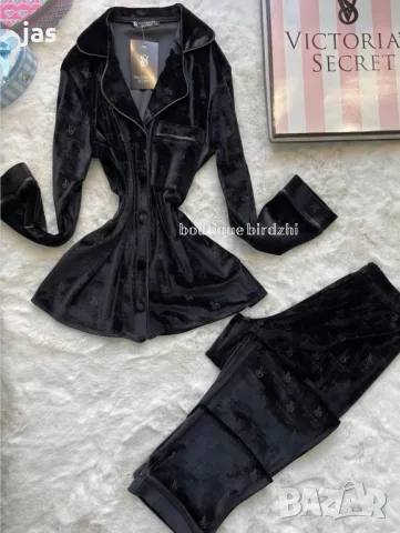 Кадифена пижама Victoria’s secret, снимка 3 - Пижами - 49164608