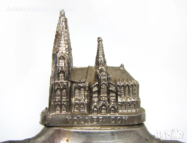 Стар Пепелник Кьолнска Катедрала Кьолн Германия Сувенир Метален, снимка 2 - Антикварни и старинни предмети - 51795862