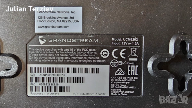 IP Телефонна централа Grandstream UCM 6202, снимка 2 - Стационарни телефони и факсове - 53746831