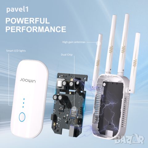 1200M WiFi Extender/Безжичен интернет усилвател Dual-Band 2.4 & 5.8GHz, снимка 3 - Друга електроника - 45819669