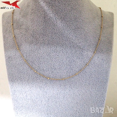 Синджир с 14К златно покритие 254598, снимка 4 - Колиета, медальони, синджири - 53994963