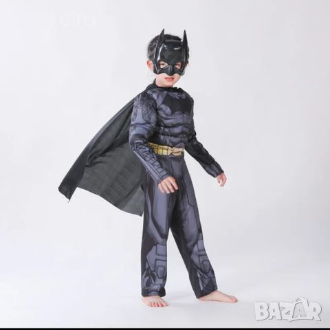 Детски костюм на Батман с мускули, маска и Ръкавица с изстрелвачка, снимка 8 - Други - 45465894