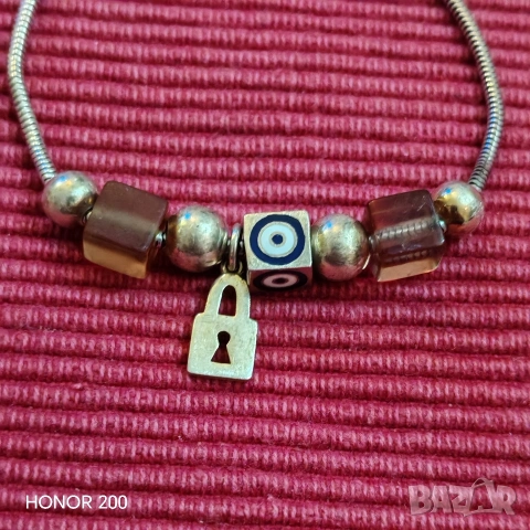 Дамска сребърна гривна. , снимка 4 - Гривни - 53667852