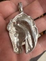 Сребърен медальон кон №7863 , снимка 4