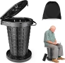 XXL Прибираща се преносима тоалетна, регулируема височина (8,4-46 см), до 200 кг, снимка 1