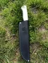 Ловджийски нож с дръжка от еленов рог и стомана 440 C , снимка 9