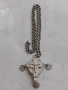 Много стар православен кръст от високопробно сребро 900, снимка 6