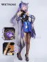 Аниме косплей лилава перука с две опашки Genshin Impact Keqing Cosplay, снимка 11