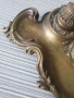 24см-1кг Art Nouveau/стара френска бронзова мастилница-двойна, снимка 5