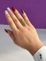 Голям дамски пръстен от неръждаема стомана с интересен дизайн, снимка 1 - Пръстени - 45426623