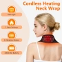 Безжична нагревателна подложка за врата, акумулаторна, 3 нива, 3 вибрации, облекчаване на болката, снимка 4