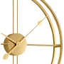 ПРОМОЦИЯ Стенен часовник в златисто с минималистичен дизайн DOUBLEMETAL-GOLD-60CM, снимка 5