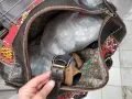 бродиран  голям сак+ чанта ЕСТЕСТВЕНА КОЖА , снимка 2