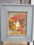 стара картина Масло на фазер , снимка 1