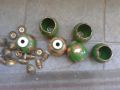 стари керамични чашки  за полилеи лампи и др,лот, снимка 1 - Други ценни предмети - 45686316