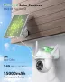 YESYAMO 360° PTZ WiFi 2K QHD 3MP Соларна охранителна безжична камера за видеонаблюдение/PIR сензор, снимка 2