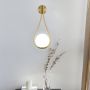 KRIPINC 5W стенна лампа със стъклена топка, златна LED стенна лампа, ретро стенна лампа, снимка 8