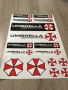 Umbrella Corporation 16бр. стикери различни размери Stickers , снимка 2