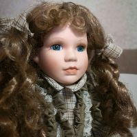 Прекрасна порцеланова кукла. , снимка 4 - Кукли - 45211472
