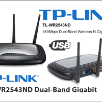 Гигабитов Рутер TP-Link TL-WR2543ND 450Mbps Dual-Band USB, снимка 1 - Рутери - 45053284