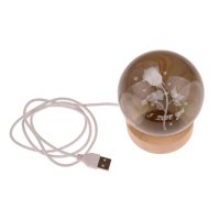 LED Светеща кристална топка/лампа, 3D сензорна - Роза с надпис I Lоve Yоu, снимка 2 - Настолни лампи - 46159104