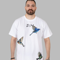 FIN - Тениска - Birds, снимка 1 - Тениски - 44996728